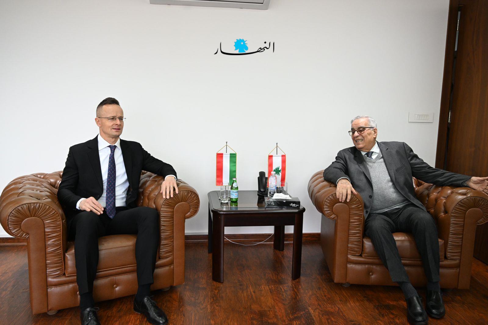 بالصور- لقاء بين بو حبيب ونظيره الهنغاري